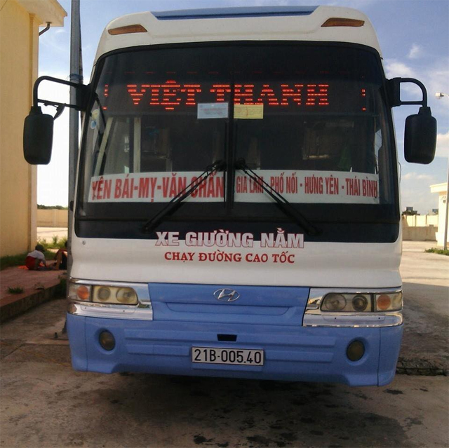 Xe Tài Anh - Việt Thành từ Yên Bái đi Thái Bình