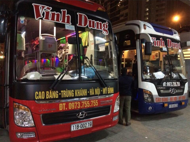 Xe Vĩnh Dung từ Hà Nội đi Cao Bằng (Trà Lĩnh, Trùng Khánh, Thác Bản Giốc)