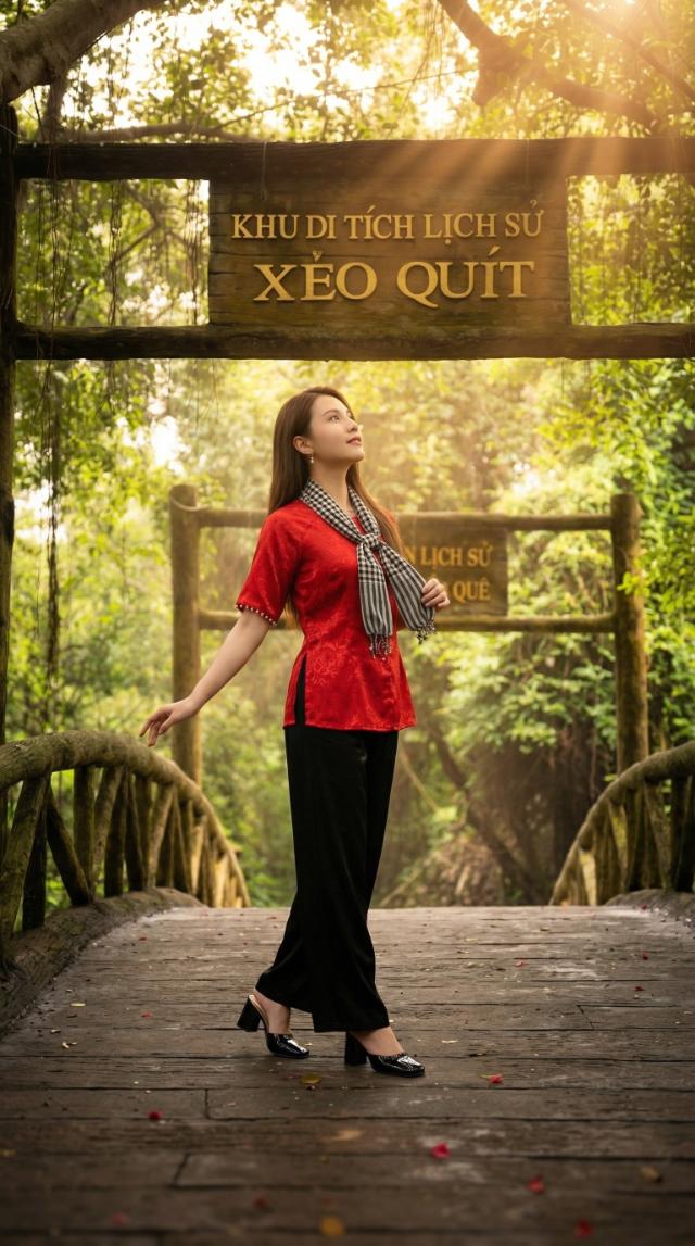 Cổng chào Khu di tích lịch sử Xẻo Quýt Đồng Tháp