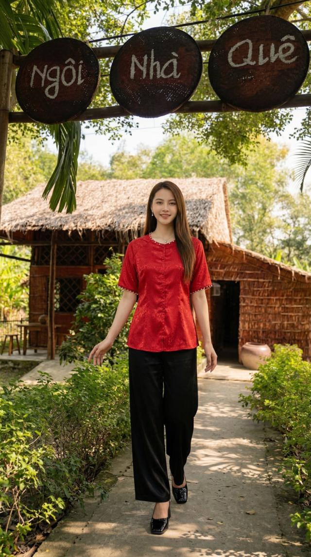 Không gian nhà hàng Ngôi Nhà Quê tại Xẻo Quýt