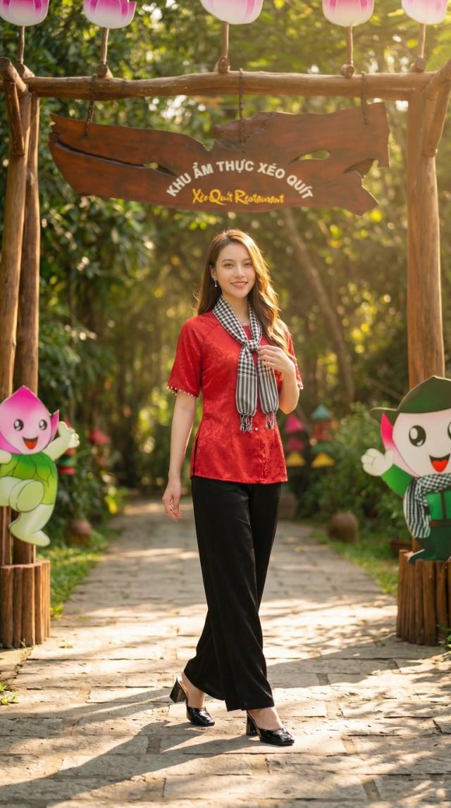 Cổng vào khu ẩm thực Xẻo Quýt