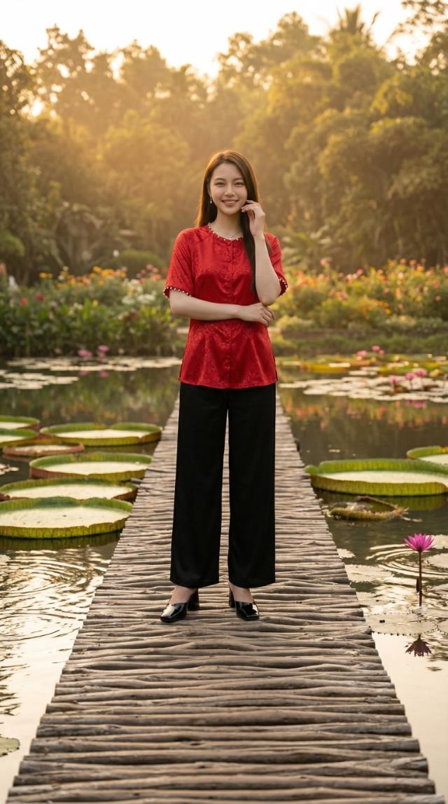Lá sen vua khổng lồ tại đầm nước Xẻo Quýt